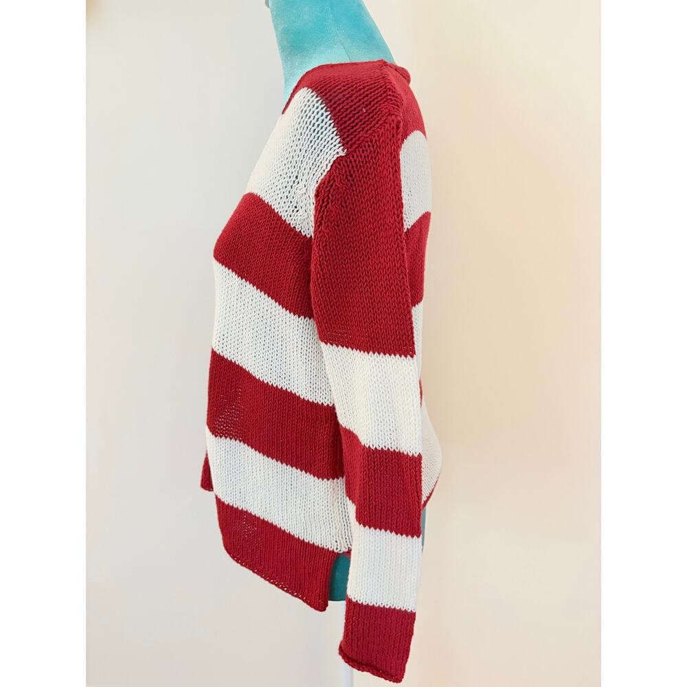 Wooden Ships American Flag Knit Sweater - Red, White, Blue - Picture 2 of 7